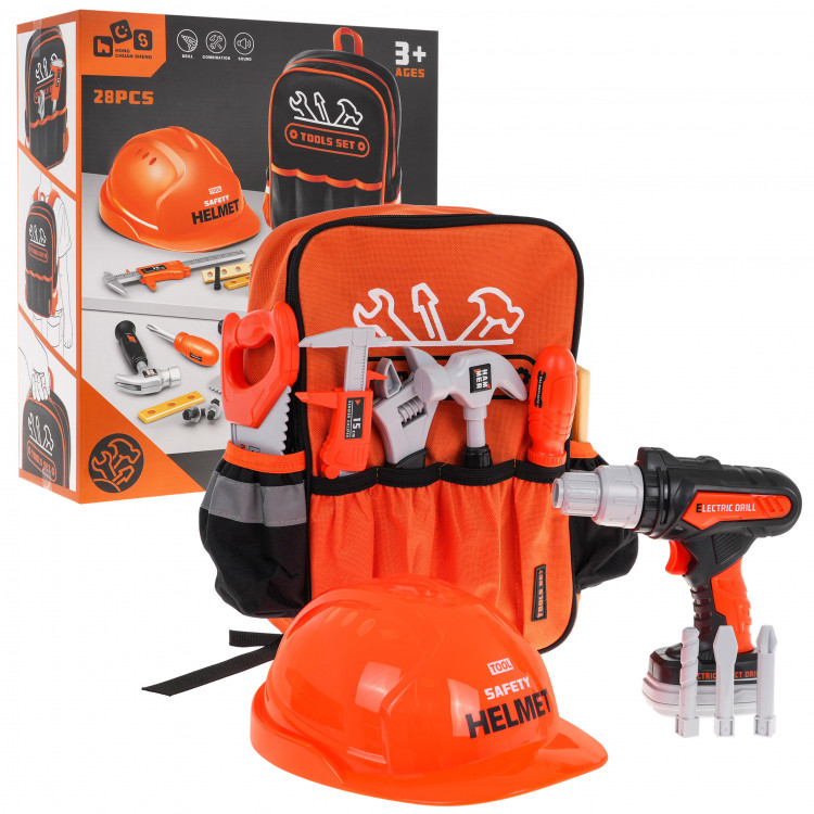 Súprava náradia s ruksakom – oranžová